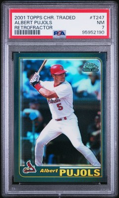 2001 TOPPS CHR. PUJOLS PSA 7