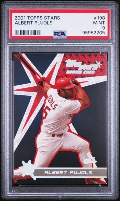 2001 TOPPS STARS PUJOLS PSA 9