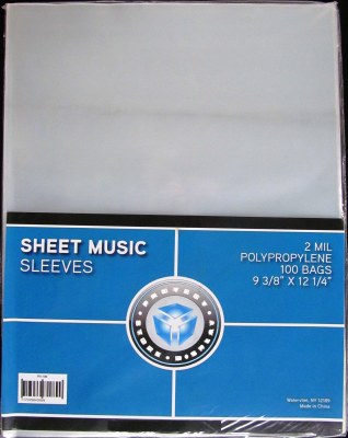 CSP SHEET MUSIC SLEEVES