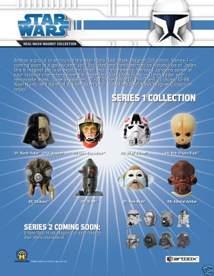 STAR WARS MASK MAGNETS 8CT
