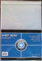 CSP SHEET MUSIC SLEEVES W/FLAP