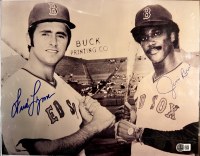 FRED LYNN/ JIM RICE AUTO 11X14