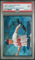 1998 FLAIR SHOWCASE LEGACY COLLECTION #13 GREG MADDUX ROW 0 #052/100 - PSA 9