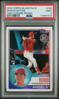 2018 TOPPS SILVER PACK 1983 CHROME PROMO #145 SHOHEI OHTANI PSA9