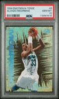 1994/95 SKYBOX E-MOTION N-TENSE #6 ALONZO MOURNING PSA10