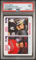 2018 TOPPS THROWBACKS THURSDAY #238 SHOHEI OHTANI/AARON JUDGE PSA9