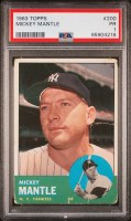 1963 TOPPS 200 MANTLE PSA 1
