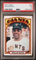 1972 TOPPS 49 MAYS PSA 5