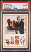 1974 TOPPS 1 AARON PSA 6