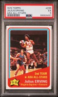 1972 TOPPS 255 ERVING PSA 5
