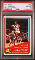 1972 TOPPS 255 ERVING PSA 8
