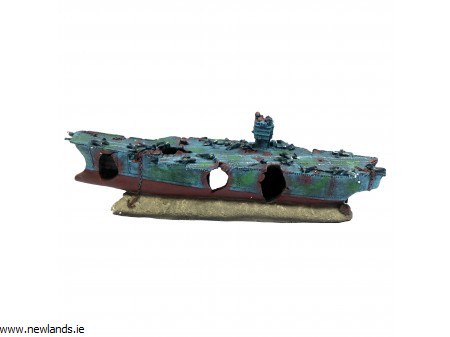 Aquarium Ornament Aircraft Carrier Extra Large Newlands Garden