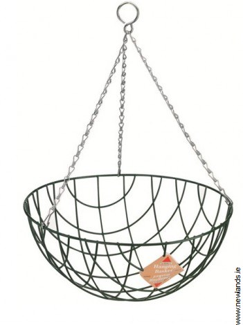 14 Inch Wire Hanging Basket With Round Bottom 35cm Newlands
