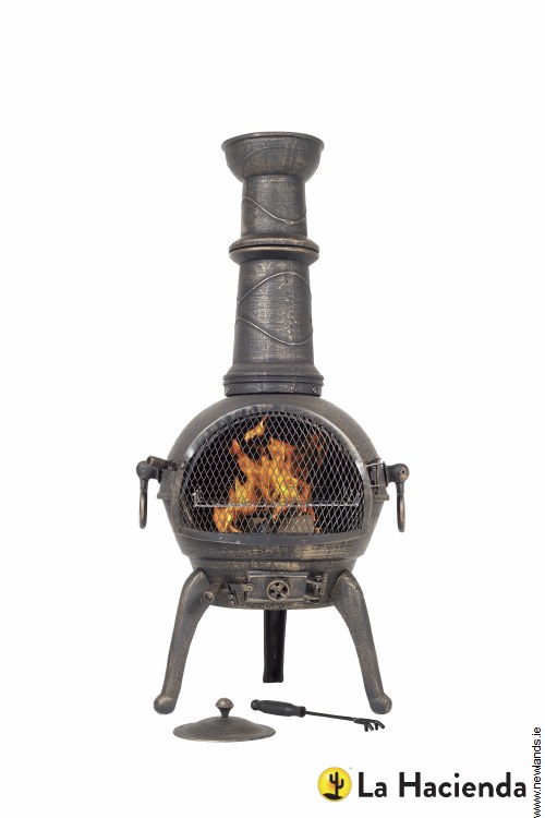 La Hacienda Chiminea Grill Sierra Large Cast Iron Newlands La Hacienda Chiminea Grill Sierra Large