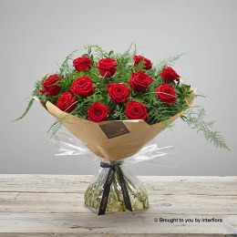 Heavenly Red Rose Hand-Tied