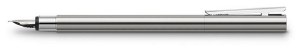 Faber-Castell Neo Slim Fountain Pen in Polished Stainless Steel