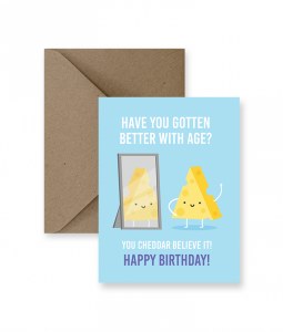 IM PAPER Cheddar Birthday Card