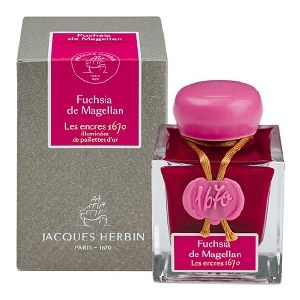 Jacques Herbin 1670 Shimmer Ink- Fuchsia de Magellan 50ml