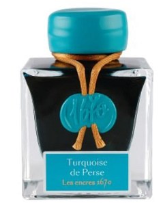 Jacques Herbin 1670 Shimmer Ink- Turquoise de Perse 50ml