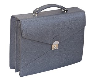 Laurige 2 Gusset Envelope Leather Briefcase