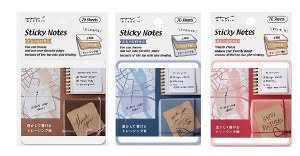 Midori Sticky Notes- 3 Types of Paper