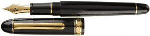 Platinum 3776 Century Black Fountain Pen with Gold