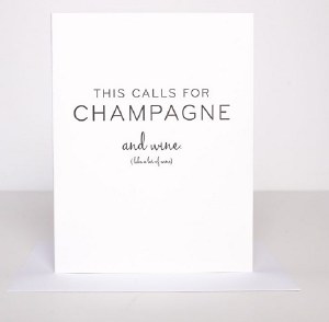 Wrinkle and Crease This Calls For Champagne Card