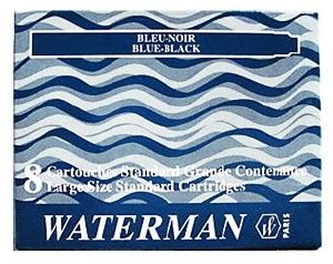 Waterman Ink Cartridges for Fountain Pens (8 per Package)