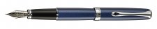 Diplomat Excellence A Fountain Pen in Midnight Blue and Chrome