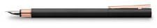 Faber-Castell Neo Slim Fountain Pen in Matte Black with Rosegold