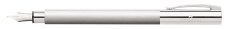 Faber-Castell Ambition Metal Fountain Pen in Brushed Matte Stainless Steel (Stainless Steel Nib)