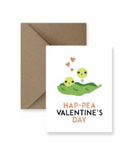 IM PAPER Hap- Pea Valentine's Day Card