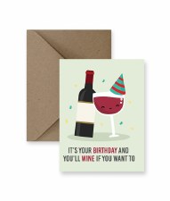 IM PAPER Wine If You Want To Birthday Card