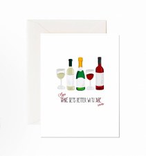 Jaybee Designs Age Gets better With Wine Card