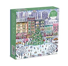 Galison Michael Storrings Jigsaw Puzzle- Christmas in the City