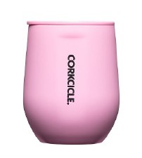 Corkcicle Stemless Wine Cup- 12oz in Sun Soaked Pink