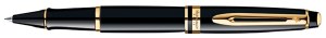 Waterman Expert 3 Series Rollerball Pen (Black with Gold Trim)