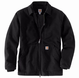 104293 Washed Duck Sherpa-Lined Coat