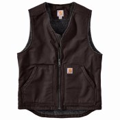 104394 Washed Duck Sherpa-Lined Vest