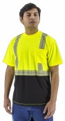 75-5215 High Visibility Short Sleeve Shirt with Reflective Chainsaw Stripping