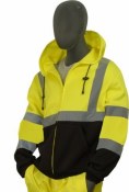 75-5325 Hi-Vis Zip Front Hooded Sweatshirt