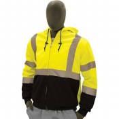 75-5331 Hi- Vis Zip Up Sweatshirt made with Teflon