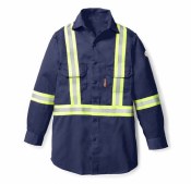 FR1403 FR Uniform Shirt with Reflective Trim