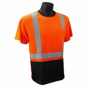 ST11B Hi-Viz Black Bottom T-Shirt with Max-Dri
