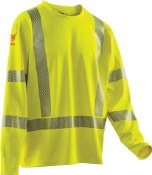 DF2-AX3-265ALS Hi-Vis Long Sleeve Flame Resistant Shirt
