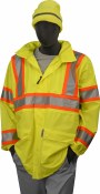 75-7301 Hi-Vis Yellow M High Visibility DOT Rain Jacket