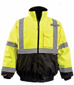 LUX-350-JB LUX-350-JB Occunomix Black Bottom Bomber Jacket