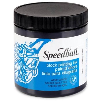 236ml Speedball Water-Soluble Block Printing Ink Black