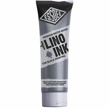 Lino Printing Ink 300ml - Metallic Silver