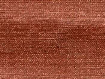 3D Cardboard Sheet Klinker Red